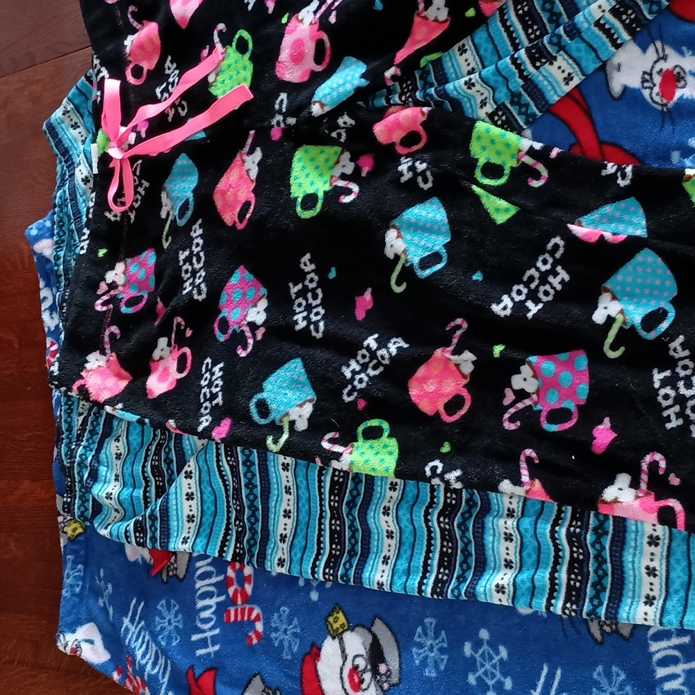 Women's Fleece Pajama Pants Bundle of 3 Size 3X (b400)